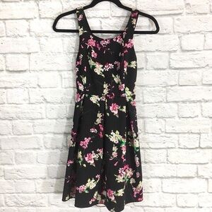 Express Floral Sleeveless Dress with Cutouts Size 0